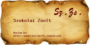 Szokolai Zsolt névjegykártya